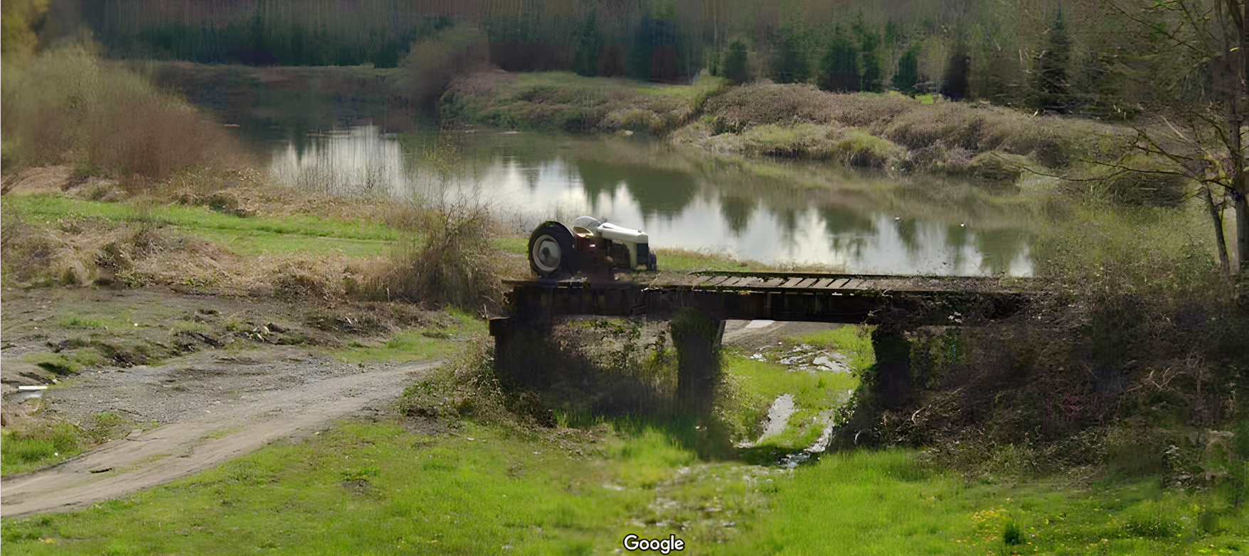 A tractor to stop trains from running off a clif